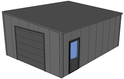 Lessenaarsdak loods/ garage 6x8m| Diverse goot-/nokhoogtes | Vanaf € 21.205,- excl. BTW Lessenaarsdak loods/ garage 6x8m| Diverse goot-/nokhoogtes | Vanaf € 21.205,- excl. BTW