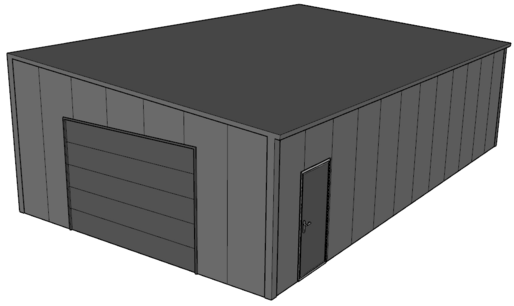Lessenaarsdak loods/ garage 7x12m| Diverse goot-/nokhoogtes | Vanaf € 27.336,- excl. BTW Lessenaarsdak loods/ garage 7x12m| Diverse goot-/nokhoogtes | Vanaf € 27.336,- excl. BTW