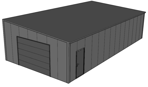 Lessenaarsdak loods/ garage 7x14m| Diverse goot-/nokhoogtes | Vanaf € 29.748,- excl. BTW Lessenaarsdak loods/ garage 7x14m| Diverse goot-/nokhoogtes | Vanaf € 29.748,- excl. BTW