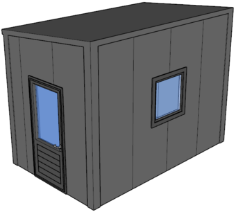 Lessenaarsdak berging 2,5x4m | Nokhoogte 3m Lessenaarsdak berging 2,5x4m | Nokhoogte 3m