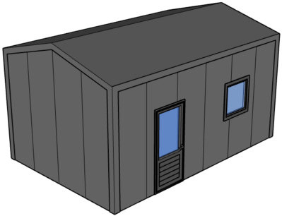 Zadeldak berging 4x6m | Goothoogte 3m| Zadeldak berging 4x6m | Goothoogte 3m|