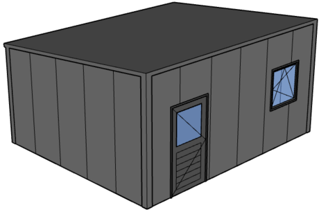 Lessenaarsdak loods 5x8m| On-geïsoleerd vanaf € 13.675,- | Geïsoleerd vanaf € 16.380,-| Excl. BTW Lessenaarsdak loods 5x8m| On-geïsoleerd vanaf € 13.675,- | Geïsoleerd vanaf € 16.380,-| Excl. BTW