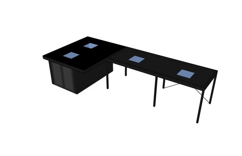 Platdak berging met carport