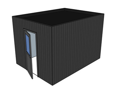 Berging | Plat dak | 3.00x4.00x2.75m | On-geïsoleerd Berging | Plat dak | 3.00x4.00x2.75m | On-geïsoleerd