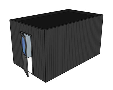 Berging | Plat dak | 3.00x5.00x2.75m | On-geïsoleerd Berging | Plat dak | 3.00x5.00x2.75m | On-geïsoleerd