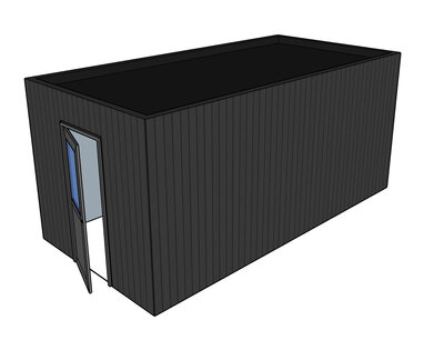 Berging | Plat dak | 3.00x6.00x2.75m | On-geïsoleerd Berging | Plat dak | 3.00x6.00x2.75m | On-geïsoleerd