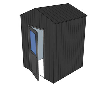 Berging | Zadeldak | 2.00x2.00x2.50m | On-geïsoleerd Berging | Zadeldak | 2.00x2.00x2.50m | On-geïsoleerd