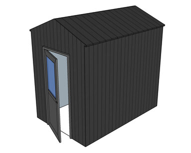 Berging | Zadeldak | 2.00x3.00x2.50m | On-geïsoleerd Berging | Zadeldak | 2.00x3.00x2.50m | On-geïsoleerd