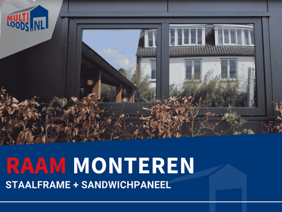 Raam monteren in sandwichpaneel