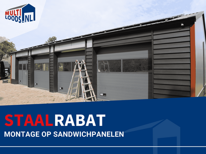 Staalrabat monteren op sandwichpanelen Staalrabat monteren op sandwichpanelen