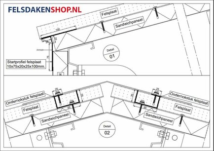 Montage instructies felsplaten