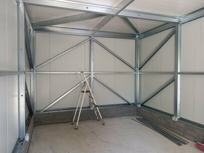 Montage instructies | Staalframe constructie | Platdak berging