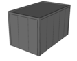 Platdak berging 3x5m | Groothoogte 3m | Vanaf € 9.996,- excl. BTW