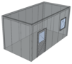 Platdak berging 3x6m | Goothoogte 3m | Vanaf € 10.996,- excl. BTW