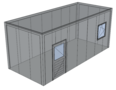 Platdak berging 3x7m | Goothoogte 3m | Vanaf € 11.942,- excl. BTW