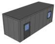 Platdak berging 3x8m | Goothoogte 3m | Vanaf € 12.950,- excl. BTW
