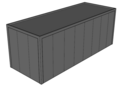 Platdak berging 3x8m | Goothoogte 3m | Vanaf € 12.950,- excl. BTW