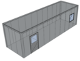 Platdak berging 3x10m | Goothoogte 3m | Vanaf € 14.904,- excl. BTW