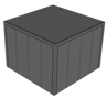 Platdak loods/ berging 4x4m | Goothoogte 3m | Vanaf € 10.081,- excl. BTW