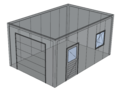 Platdak loods/ garage 4x6m | Goothoogte 3m | Vanaf € 20.795,- excl. BTW