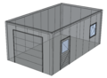 Platdak loods/ garage 4x7m | Goothoogte 3m | Vanaf € 22.091,- excl. BTW