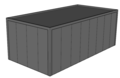 Platdak loods/ garage 4x8m | Goothoogte 3m | Vanaf € 23.340,- excl. BTW