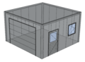 Platdak loods/ garage 5x5m | Goothoogte 3m | Vanaf € 21.166,- excl. BTW