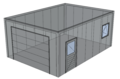 Platdak loods/ garage 5x7m | Goothoogte 3m | Vanaf € 23.939,- excl. BTW