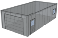 Platdak loods/ garage 5x10m | Goothoogte 3m | Vanaf € 28.313,- excl. BTW
