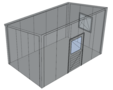 Lessenaarsdak berging 3x5m | Nokhoogte 3m| Vanaf € 9.359,- excl. BTW