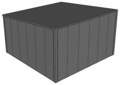 Lessenaarsdak loods/ berging 6x6m| Nokhoogte 3m | Vanaf € 19.012,- excl. BTW