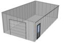 Lessenaarsdak loods/ garage 6x12m| Nokhoogte 3m | Vanaf € 25.589,- excl. BTW
