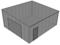 Lessenaarsdak loods/ garage 7x8m| Nokhoogte 3m | Vanaf € 22.512,- excl. BTW