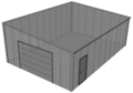 Lessenaarsdak loods/ garage 7x10m| Nokhoogte 3m | Vanaf € 24.924,- excl. BTW