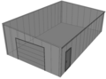Lessenaarsdak loods/ garage 7x12m| Nokhoogte 3m | Vanaf € 27.336,- excl. BTW