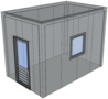 Platdak berging 2,5x4m | Groothoogte 3m | Vanaf € 7.035,- incl. BTW