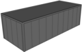 Platdak loods/ berging 4x10m | Goothoogte 3m