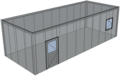 Platdak loods/ berging 4x10m | Goothoogte 3m